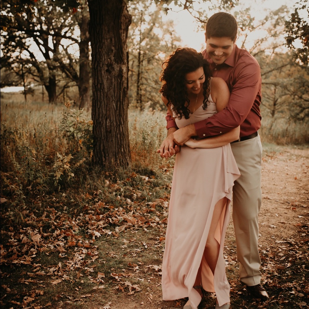 Dusty rose/lavender long dress